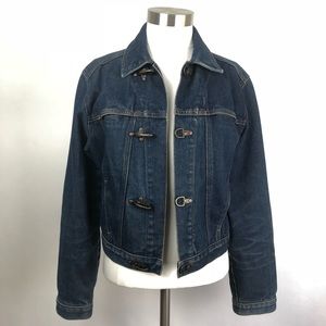 Ralph Lauren Jacket Dark Denim Jean Biker Moto